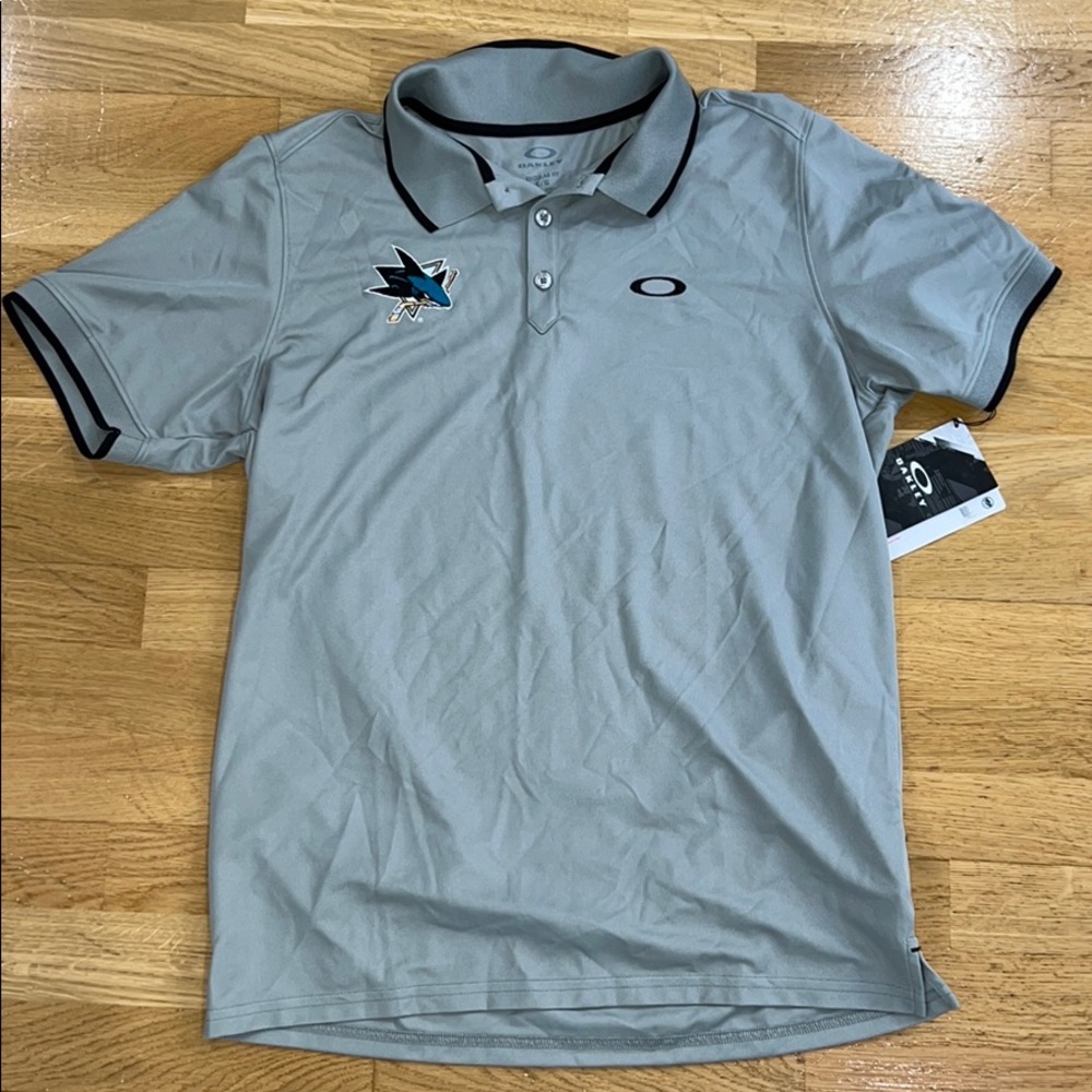 NWT Grey Sharks Oakley Polo shirt